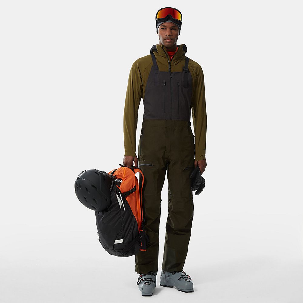 The North Face Pants Mens Australia - The North Face Brigandine Futurelight™ Bib Green Skiing And Sn